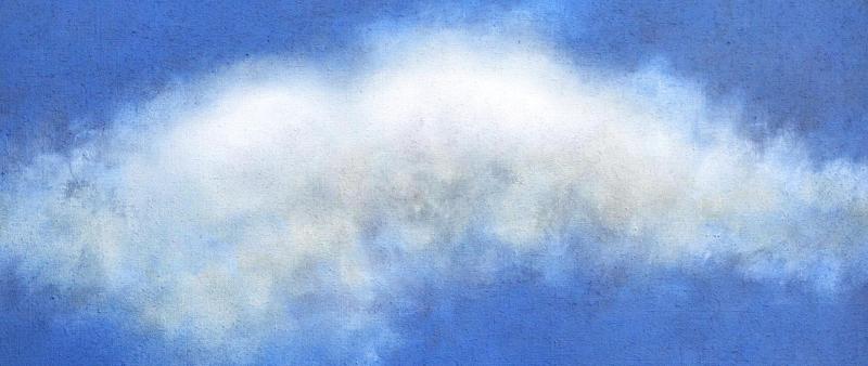 Himmel und Wolken malen in Acryl