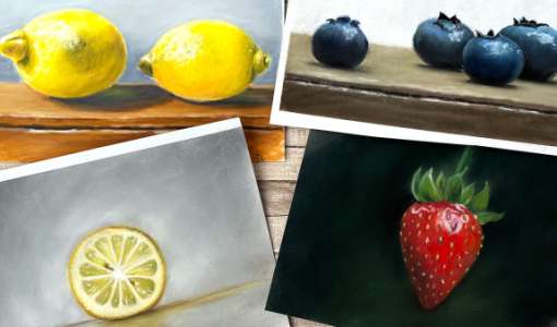 Afterwork: Kleine Stilleben in Pastell - Kunst vor dem Essen?